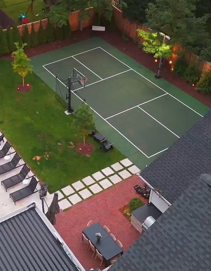 Backyard sport court installation — Bertog Landscape, Chicago's North Shore