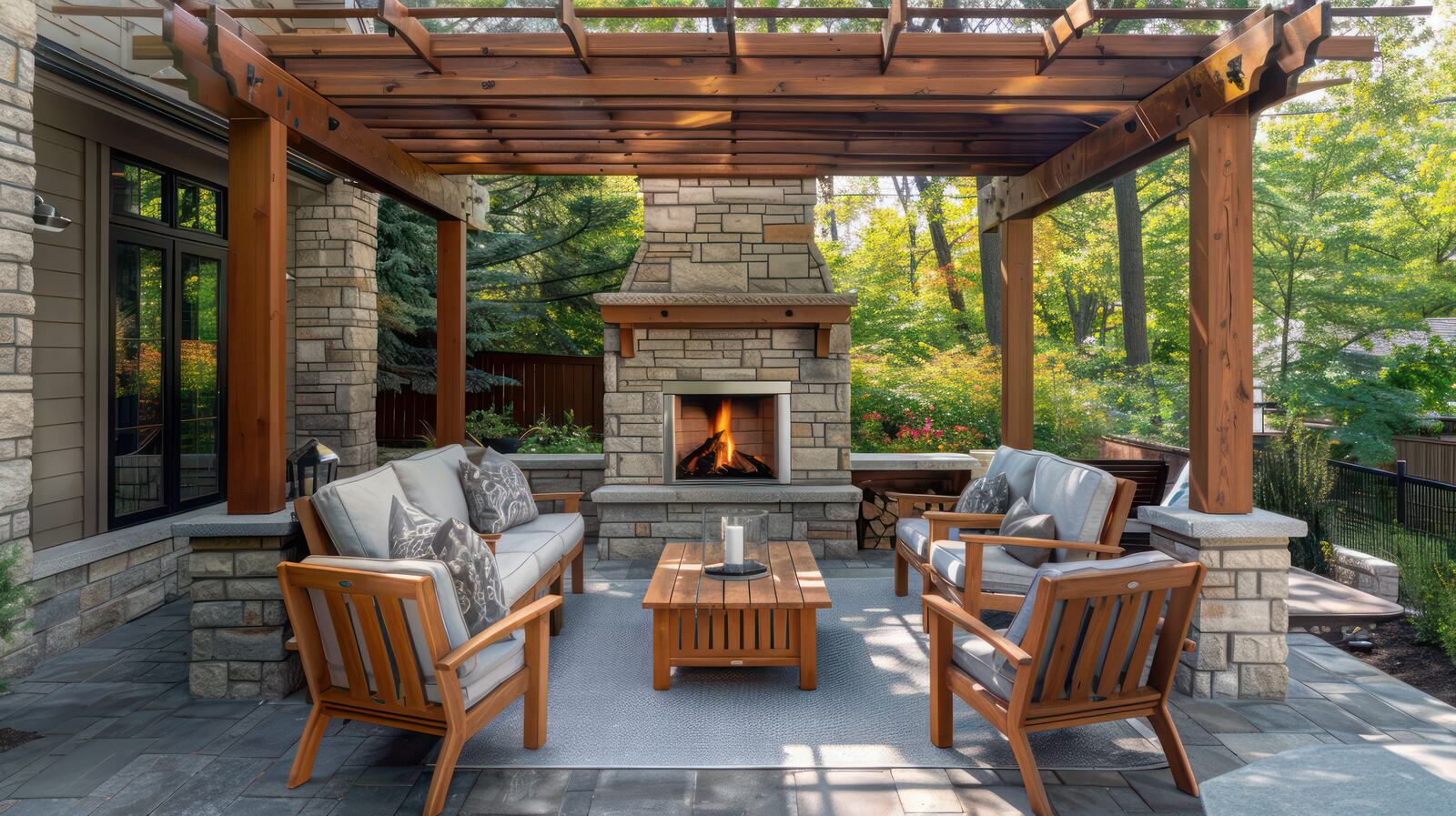 outdoor fireplace builder Wheeling IL